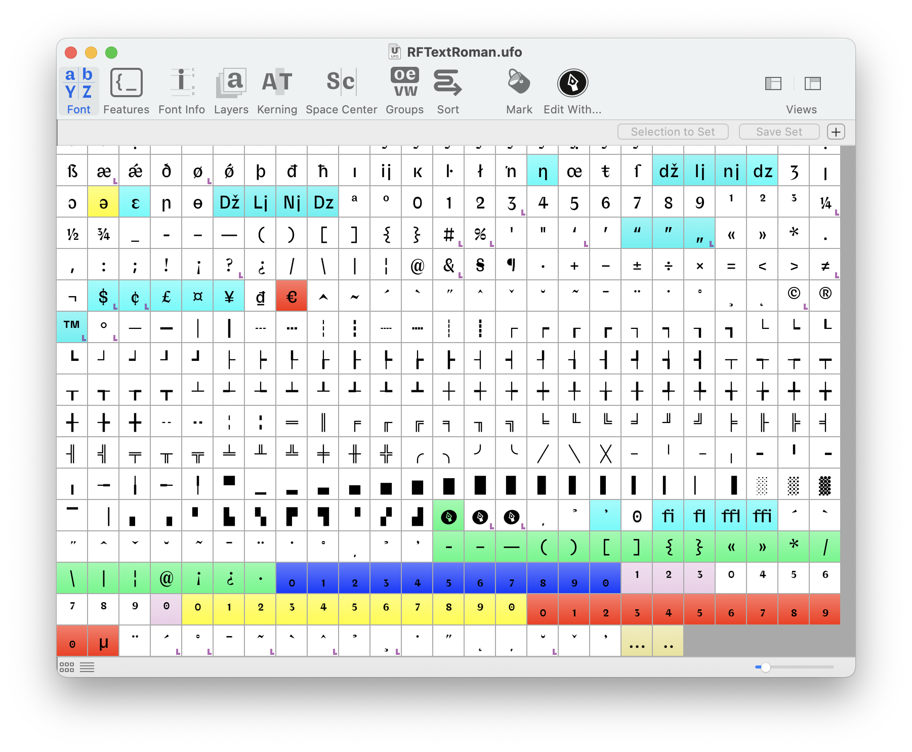 Robofont Working With Mark Colors